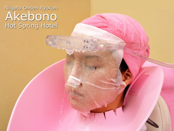 Carbonated Sparkling Spring Water Waterfall Facial Treatment